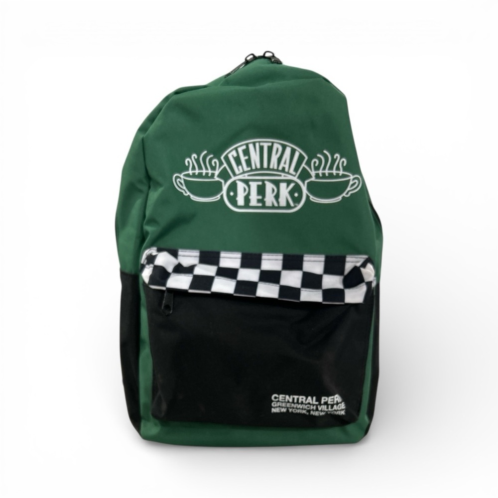 FRIENDS TV Show Central Perk Green Checker Mixblock Backpack